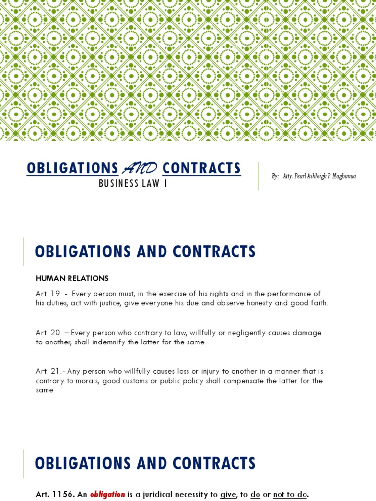 Understanding Obligations and Contracts | PDF | Lease | Negligence