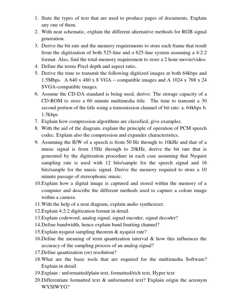 MMC Module: Digital Signal Processing | PDF | Data Compression | Video
