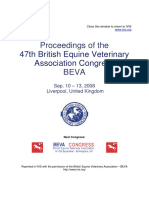 Proceedings of The 47th British Equine Veterinary Association Congress BEVA Sep. 10 - 13, 2008 Liverpool, United Kingdom
