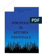 Portfolio IN Kitchen Essentials: Mariner'S Polytechnic Colleges Foundation Legazpi City