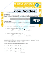 Ficha Oxidos Acidos para Sexto de Primaria