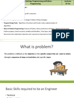 Problem Solving and Python Fundamentals