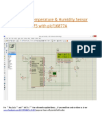 Interfacing of Temperature and Humidity Sensor