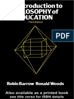 Ronald Woods, Robin Barrow-An Introduction To Philosophy of Education