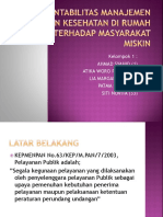 Akuntabilitas Manajemen Pelayanan Kesehatan Masyarakat Miskin