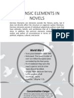 Extrinsic Elements in Novels