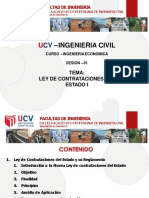 Ingenieria Civil: Tema: Ley de Contrataciones Del Estado I