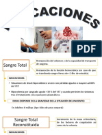 INDICACIONES DE TRANSFUSIÓN