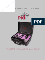 7 PKI Digital Audio Recorder Equipment Flyer 2015