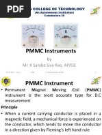 PMMC Instruments: by Mr. K Samba Siva Rao, AP/EIE