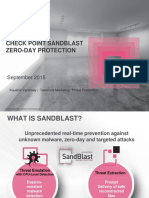 Check Point Sandblast Zero-Day Protection: September 2015