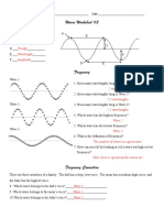 Waves Worksheet #2: Crest Wavelength Amplitude Trough Wavelength Amplitude
