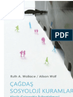 Çağdaş Sosyoloji Kuramları - Ruth A. Wallance PDF
