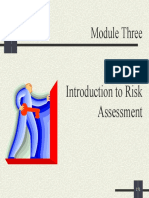 Introduction to Risk Assessment Module