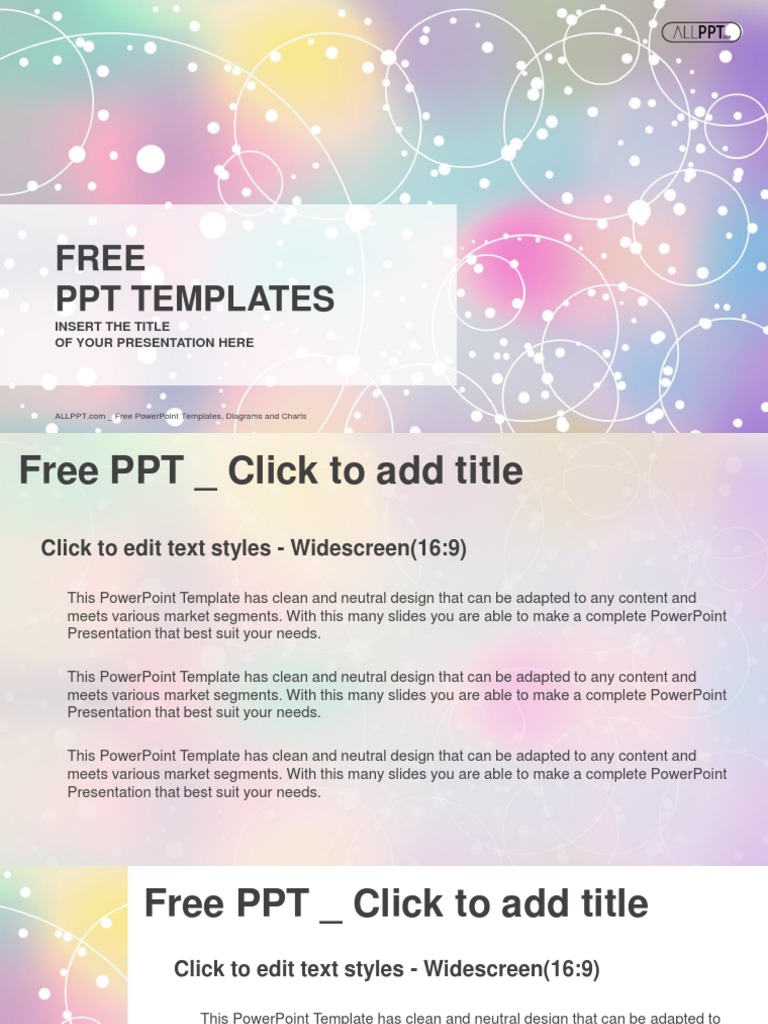 Light Abstract PowerPoint Template | PDF