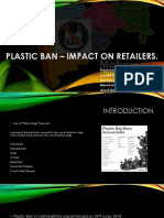Plastic Ban - Impact On Retailers.: Prachi Lande Somrita Chraborthy Summet Shirodkar Manish Kambli Akash Nair