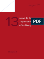13 Ways To Learn Japanese More Effectively PDF