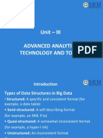 Unit - III Advanced Analytics Technology and Tools