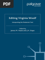 James M. Haule, J. H. Stape-Editing Virginia Woolf - Interpreting The Modernist Text (2002)