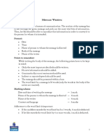 Message Writing PDF
