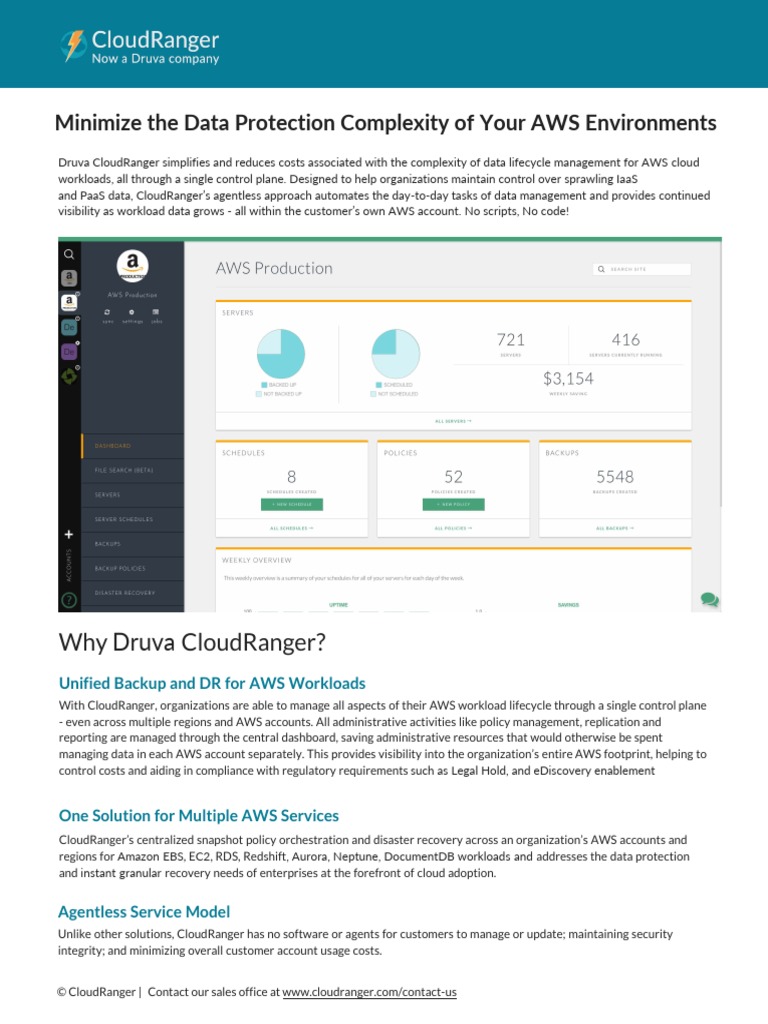 Minimize The Data Protection Complexity of Your AWS Environments | PDF ...