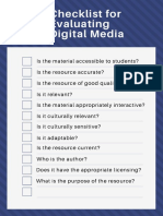 Digital Media Checklist