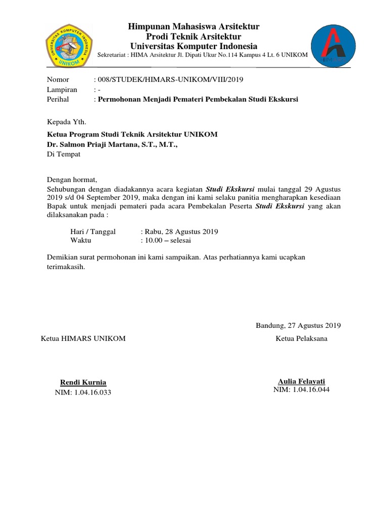 007 Surat Permohonan Pemateri Pdf