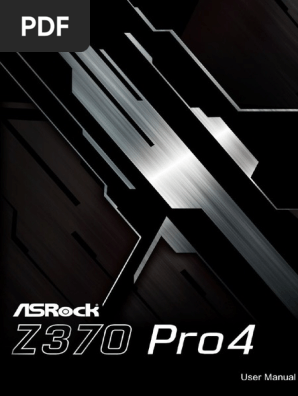 Z370 Pro4 Pdf Hdmi Office Equipment