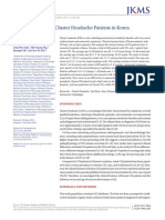 Clinical Features of Cluster Headache Patients in Korea: Original Article