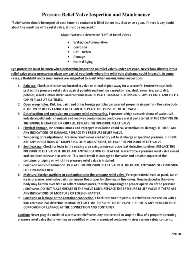 Proper Inspection and Maintenance of Pressure Relief Valves: A Guide to ...