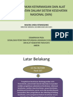 Dirjen Farmalkes - KEBIJAKAN KEFARMASIAN DAN ALAT KESEHATAN DALAM SISTEM KESEHATAN NASIONAL (SKN) PDF