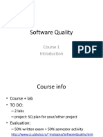 Software Quality: Course 1