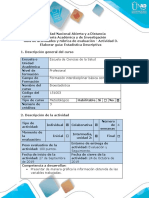 Guía de actividades y rúbrica de evaluación - Actividad 3 - Elaborar guía estadística descriptiva. docx.docx