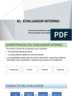 Habilidades de Un Evaluador Interno