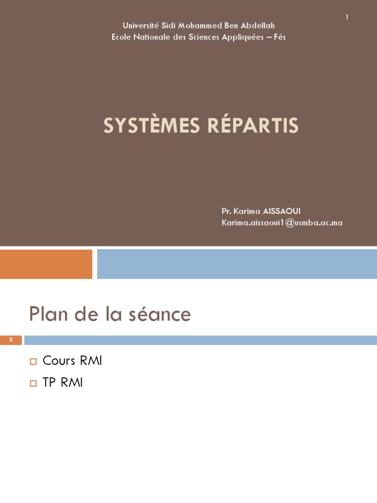 Introduction à Java RMI et RPC | PDF | Java (Langage de programmation ...