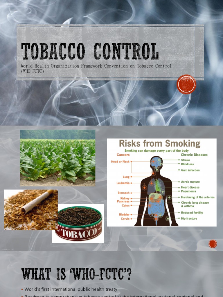 WHO Tobacco Control Framework Overview | PDF | Science & Mathematics