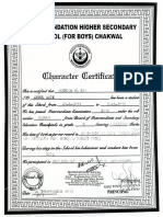 Inter Charater Certificate