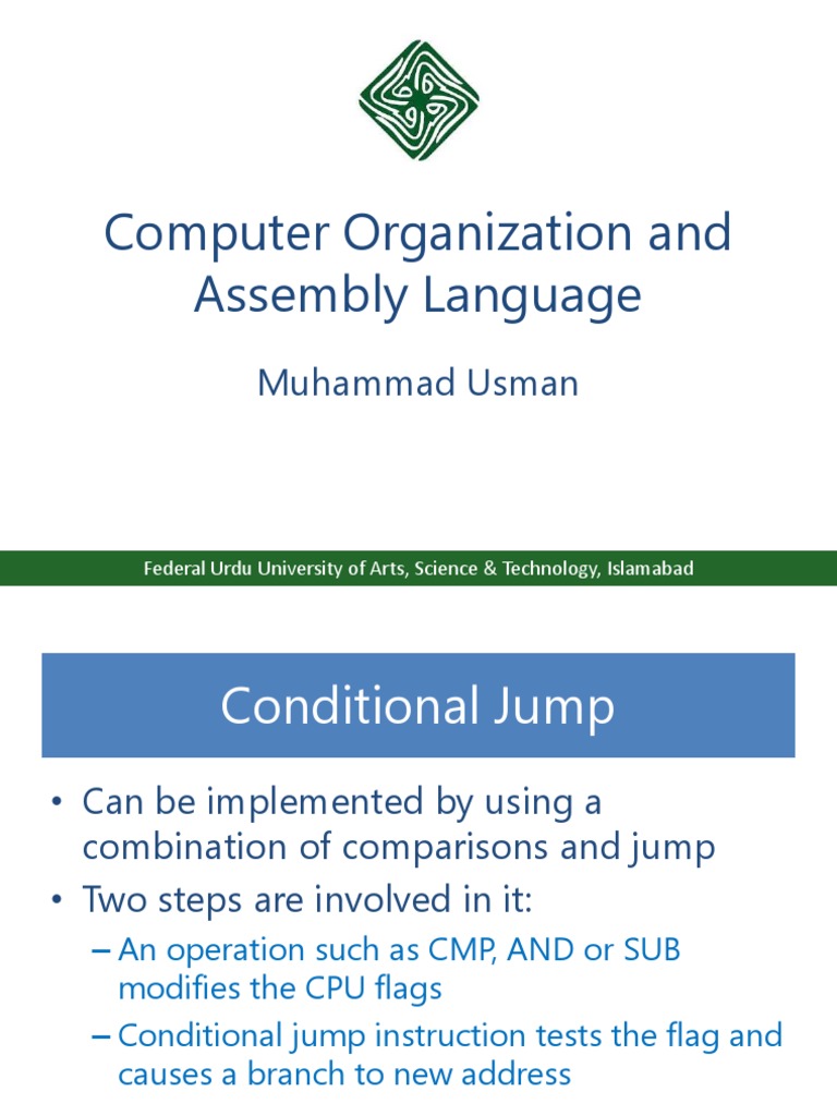 Computer Organization and Assembly Language: Muhammad Usman | Download ...