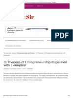 12 Theories of Entrepreneurship (Explained With Examples) - Googlesir