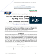 On The Numerical Eigenvalues of A Spring