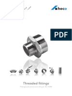 Threaded Fi Ttings: Fittings and Unions According To ISO 4144