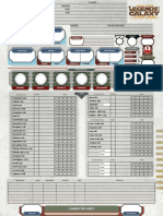Character Sheet: Brawn Agility Intellect Cunning Willpower Presence Force Rank