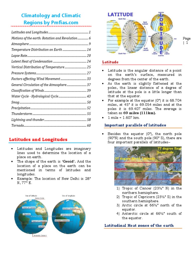 Geography 2 | PDF | Equator | Atmosphere Of Earth