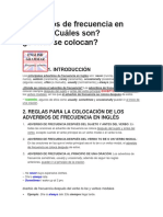 Adverbios de Frecuencia en Inglés 5