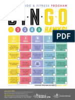 BinGO HAWKS Score Card Fillable