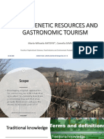 Tourism Gastronomy and Traditional Knowledge