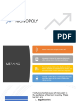 MONOPOLY MARKET STRUCTURE AND CHARACTERISTICS