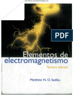 Elementos de Electromagnetismo. Matthew N. O. Sadiku. 3ra Edición