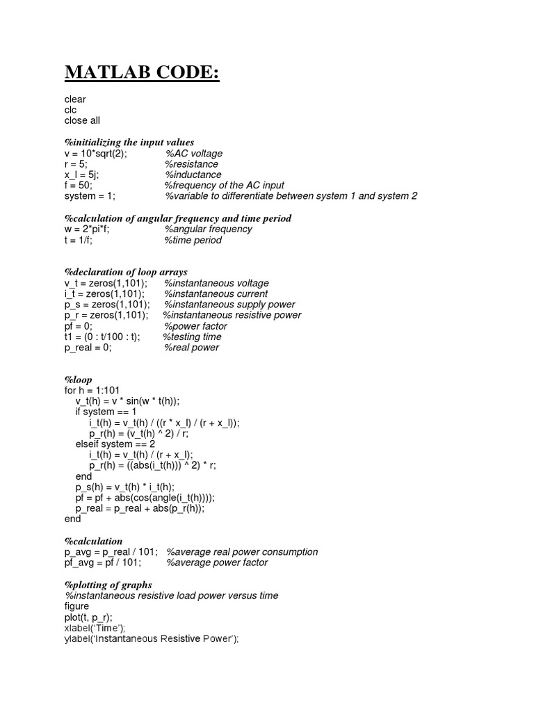 MATLAB Analysis of AC Power Systems | PDF | Teaching Methods & Materials
