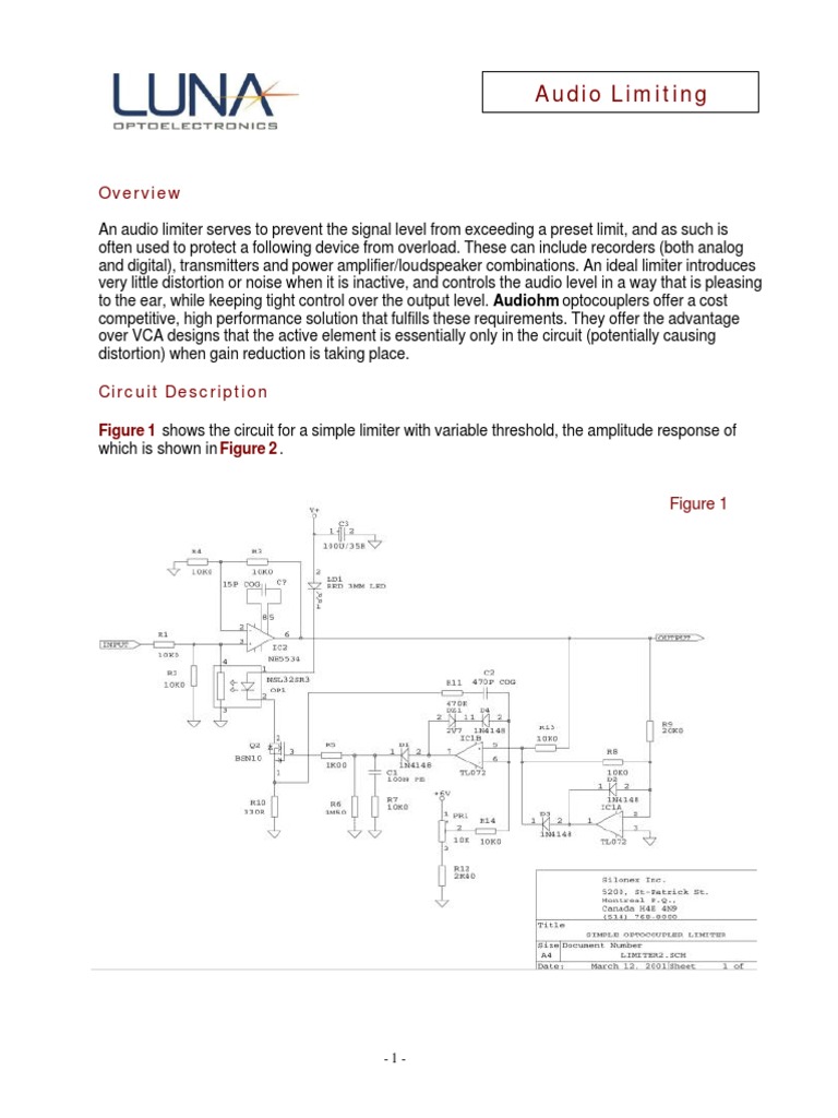 Audio Limiter PDF | PDF | Distortion | Decibel